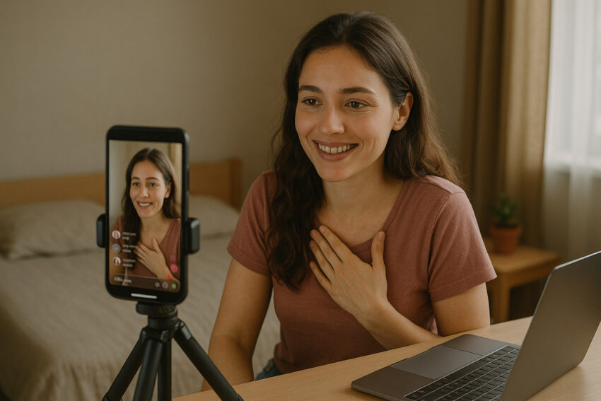 La vida invisible de una streamer