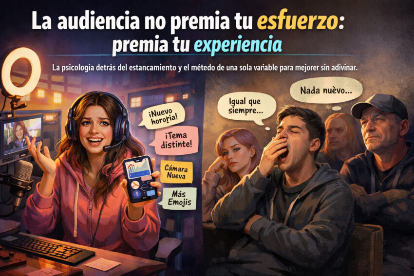 la audiencia no premia tu esfuerzo